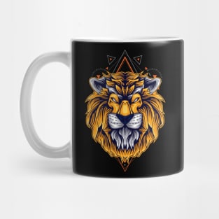 lion vintage style Mug